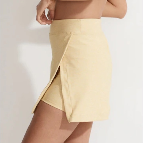 Outdoor Voices Court Skort in Butter Yellow - Picture 2 of 6
